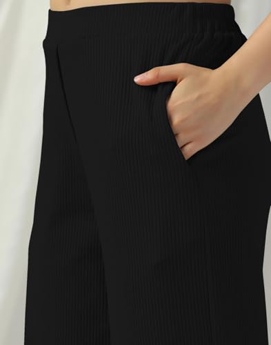 Image of Selvia Women's Lycra Straight Korean Style Trouser, Regular Fit Casual Pants