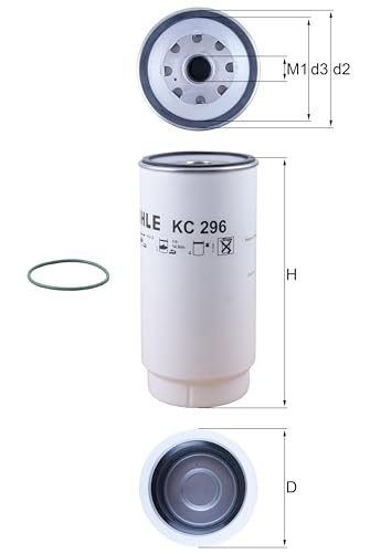 Filtro combustible MAHLE KC 296D para rutas eficientes en DAF CF 85 6