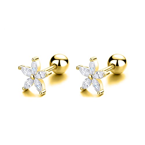 Boucles d'oreilles fleur argent 925 et perle éclatante pour sublimer la mariée