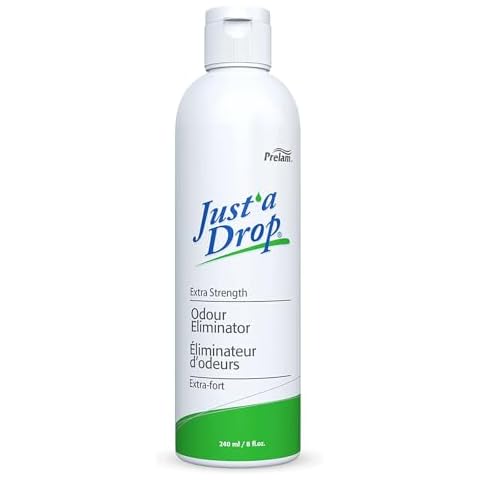 Just a Drop Odor Eliminator - Long-Lasting and Eco-Friendly Formula - Leaves Bathroom Smelling Clean and Fresh - Fits into Your Pocket or Purse - Easy To Use - Extra Strength - 8 oz Drops Cover