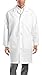 Medgear Unisex Lab Coat for Men and Women #3003 Long Sleeve White Lab Coat 3003 (M, White)