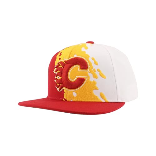 Image of ZHATS NHL Unisex-Adult NHL Officially Licensed Adjustable Snapback Hat Flat Bill Z11 Retro Paintbrush