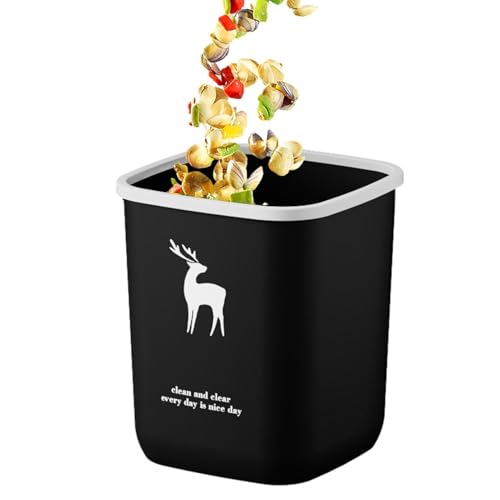 Bote de Basura de Cocina - Bote de Basura de Acero Inoxidable, Contenedor de Basura Interior | Dispensador de residuos con sensor sin contacto con tapa de cierre , cubo de basura automático recta