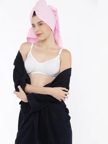 Image of Softline Women's Cotton Rich Wire-Free Non-Padded Molded Bra Combo | Full Coverage & Breathable Comfort | Lightweight, Skin-Friendly Everyday Wear (Pack of 2)