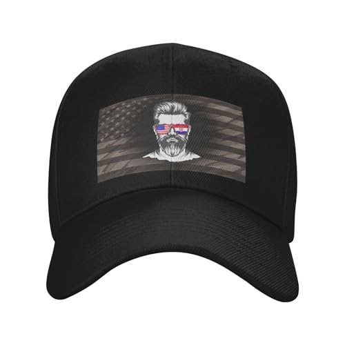 Croatian American Half Flag Boy USA Croatia Classic Duckbill Caps for Stylish Sun Protection Black