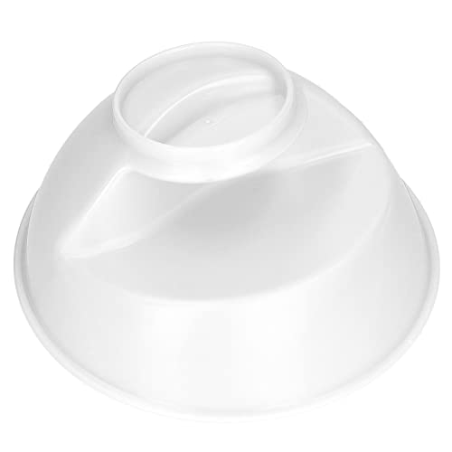 Garosa Divided Cereal Bowl Anti Soggy Stackable Snack Bowl for Salad Sauces Nuts Sprinkles Dips Soup Croutons Fries White - Image 3