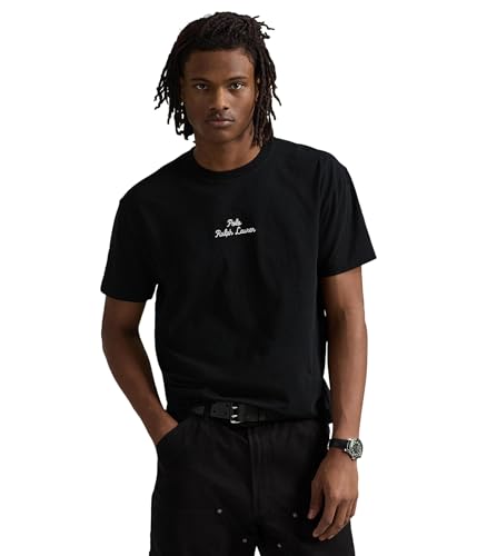 Image of Polo Ralph Lauren Men's Classic Fit Logo Jersey T-Shirt, Polo Black, Large