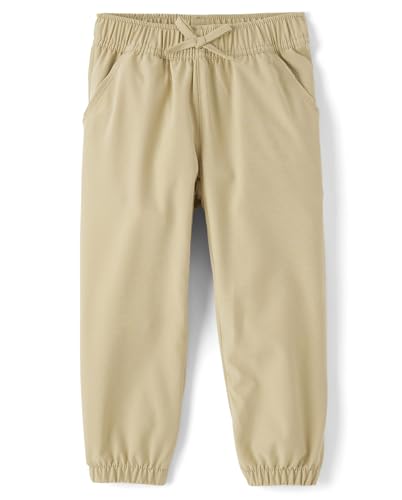 The Children's Place,Girls,Uniform Quick Dry Jogger Pants,Sand,6