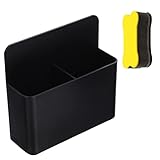 Magnetisch Stiftehalter Marker Halter Organizer Kühlschrank Markerhalterung, Whiteboard Marker Organizer Spind + Schwamm Whiteboard Zubehör für Magnettafel Kühlschrank Schule Büro Zuhause