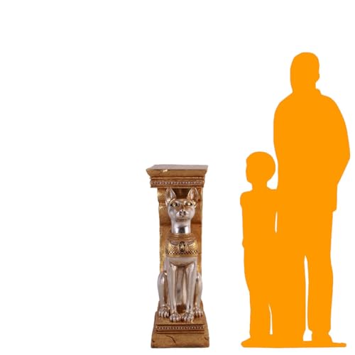 Estatua de Gato Bastet Egipcio a tamaño real miniatura 2