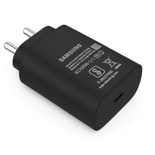 Image of Samsung 25W PD 3.0 Type-C Superfast Charger Original Adapter Compatible with Galaxy S25 | M06 | F06 | M16 | F16 | F05 | A06 | A16 | M55s | Tab S10 Ultra | S10+ | A9+ | Tab