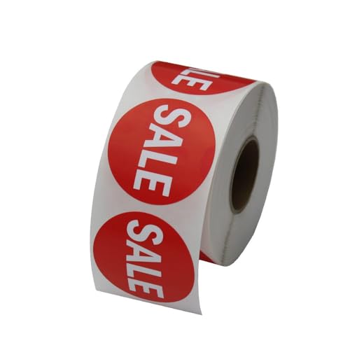 Large Yellow 2 Part Perforated Price Coupon Tags / 1000