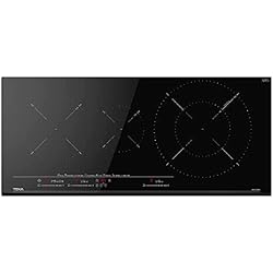 Izc 63632 Bk Mst Teka IZC 93320 MST - Placa Inducción de 90 cm, 3 Fuegos, Control Táctil MultiSlider, 8 Funciones, Cristal con Bisel Frontal, Color Cristal Negro
