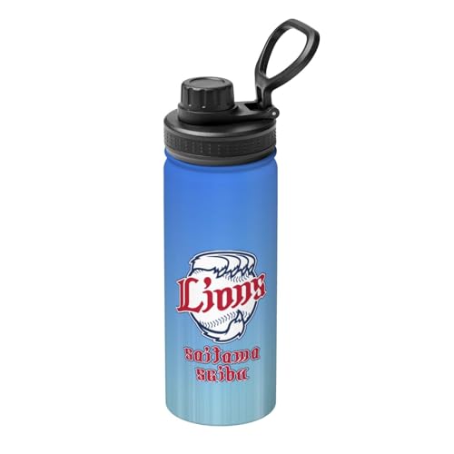 埼玉西武ライオンズ 水筒 スポーツボトル 真空断熱 保温 保冷 二重断熱構造 ステンレス スポーツドリンク対応 直飲み 漏れない 大人 子供 男女兼用 530ml