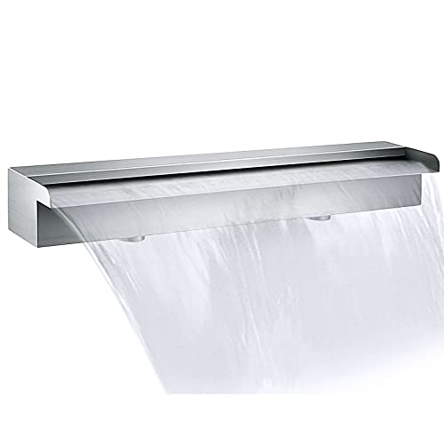 Wasserfall-Pool-Brunnen Edelstahl w/Rohrverbinder Spillway In Gartenteich rechteckigen Pool Fountain,Effiziente Ausrüstung(SW600)