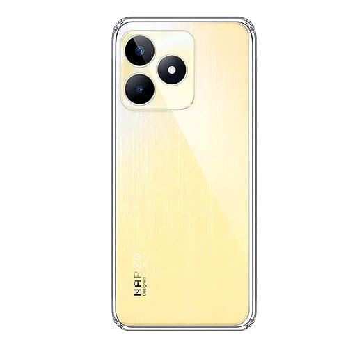 Image of COVERBLACK Rubber Silicone Back Cover for realme Narzo N53 - Transparent