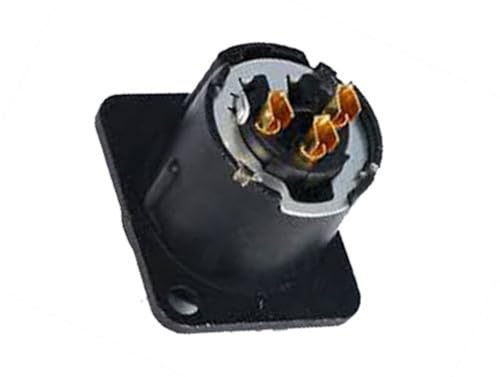 Neutrik NC3FD-LX-BAG 3-Pin XLR Female Chassis Panel Mount Black/Silver Contacts