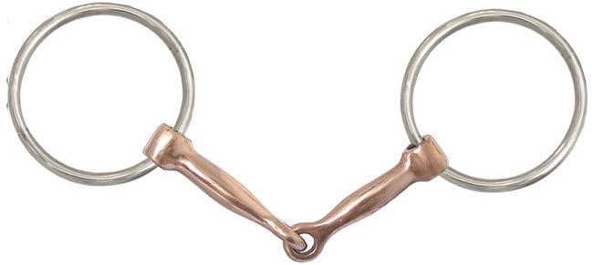 AJ Tack Copper Mouth Loose Ring Snaffle Bit