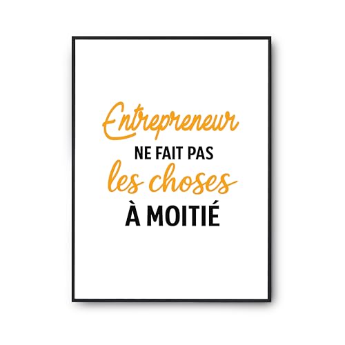Affiche Entrepreneur citation humour par Otshirt pour décoration bureau