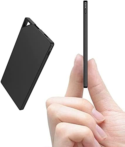 TNTOR Mobile Battery, Lightweight, Small, Ultra Thin, 0.2 inches (6 mm), Large Capacity, 5,000 mAh, Convenient to Carry, Smartphone Charger, Compatible with iPone & Android,
