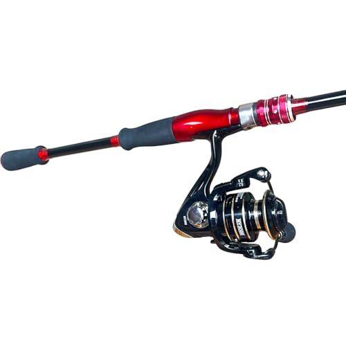 MARURI, KIT DE PESCA ULTRA LIGHT MOLINETE 3000 15 ROLAMENTOS VARA 1.80M - 2-6LB - 2 PARTES COR:VERME
