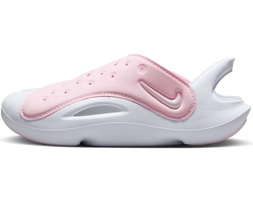 Nike Aqua Swoosh Little Kids' Sandals (FN0876-600, Pink Foam/White) Size 12