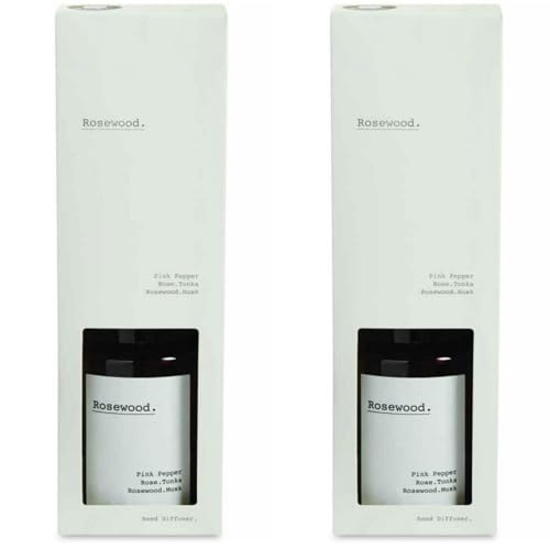 2 x AIdi-Purewick | Rosewood Reed Diffuser - Rose,Coriander,Cedarwood,Musk,Patchouli| 80ml