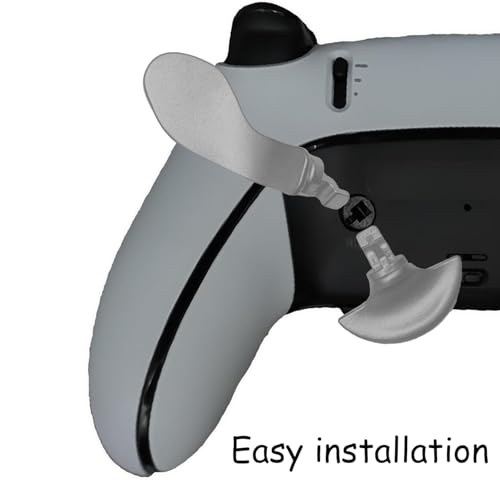 Paletas traseras para DualSense Edge PS5 de metal plateado 5