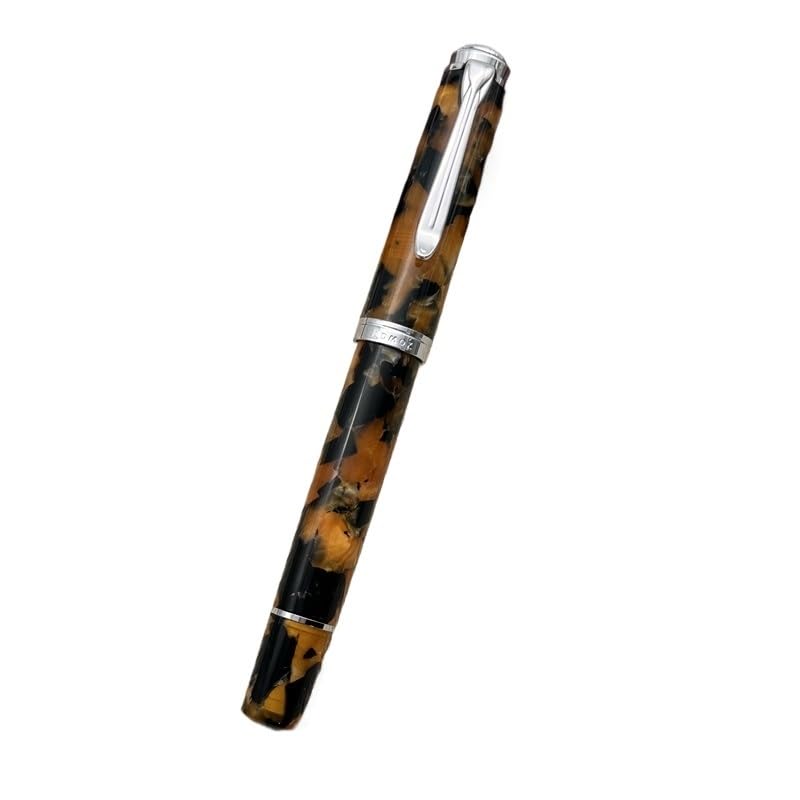 XMKT Pióro wieczne tłokowe nowe przezroczyste EF/F/M 0,38/0,5/0,7 mm stalówka do pisania atramentem pióro biurowe przybory szkolne (N, Schmidt EF (0,4 mm)