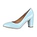Elara Femmes Escarpins à Talons Hauts Chunkyrayan CIC-15 Light Blue-41