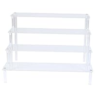 MUTTE Clear Display Riser, Acrylic Display Standfor Figures Collections Cupcake Perfume Cosmetic Organizer Holder