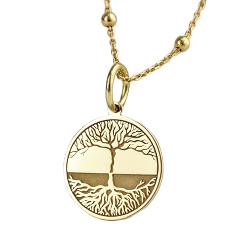 Dije de árbol sagrado LKBEADS de plata 925 para mujeres que buscan protección