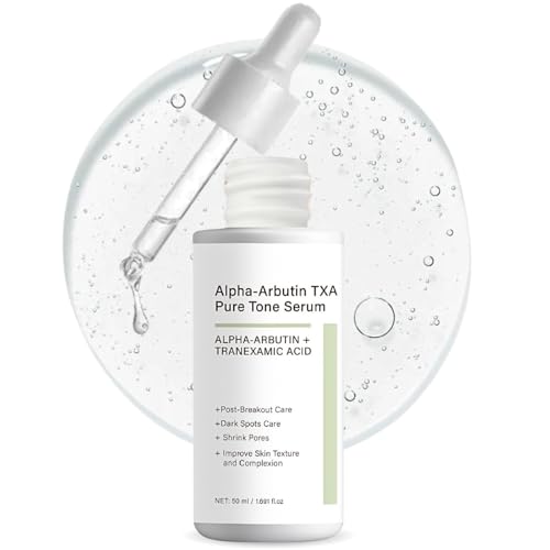 YOOJ Alpha Arbutin Serum with Tranexamic Acid Korean Skincare Dark Spot Corrector for Face Fades Acne Marks Blemishes & Sun Tanning Anti-Pigmentation Brightening Formula 1.7 fl oz (50ml)
