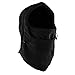 Fleece Windproof Ski Face Mask Balaclavas Hood (Black), Medium-Large