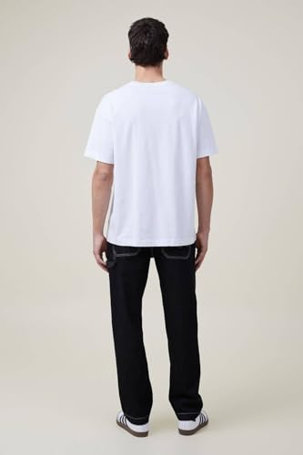 Image of KOTTY Men's Striped Aswad Black Button Regular Fit Jeans