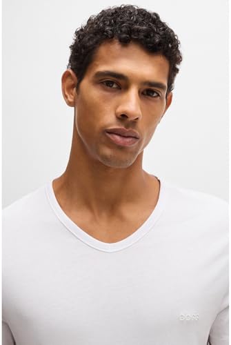 BOSS Hugo Herren T-Shirt Vn 3p Co T-Shirt, White 100,S – Ansicht 5