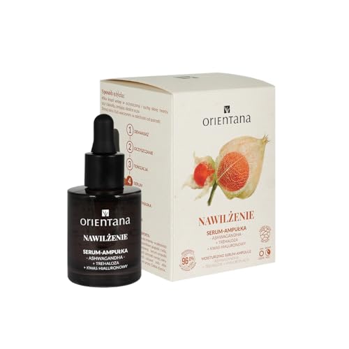 ORIЕNTANA – Sérum hidratante Ampoule Ashwagandha Trehalose ácido hialurónico, 30 ml