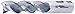 Minicut TC930-4040 Super Cobalt Steel End Mill, Roughing for Aluminum, TiCN Coated, 3 Flutes, 43.5 Degrees Helix, Weldon Shank, 4" Cutting Length, 1.25" Cutting Diameter, 6.5" Length (Pack of 1)