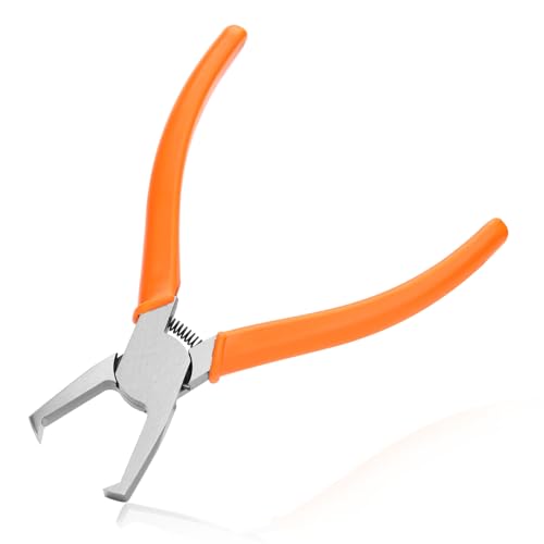 LEONTOOL Transverse End Cutter SMT/SMD Chip Cutters Side Cutting Pliers 90 Degree Blade Front Angle Cutter with Extra Long Flat Nose Flush Cutters with 0.39 Inches Cutting Edge for Tight Places