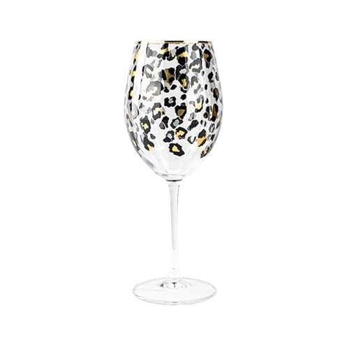 NOVASTYL - Lot de 4 verres à pied léopard 43cl en verre - 1605457