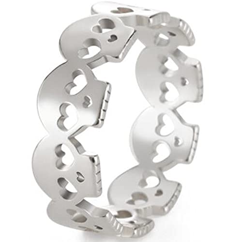 Jude Jewelers Stainless Steel Cute Gothic Skull Halloween Biker Party Band Style Ring