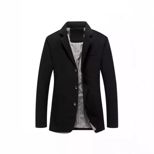 Men's Loose Plus Size Western Jacket Cotton Casual Blazer for Men-Beige3