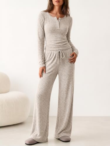 Trendy Queen Womens 2 Piece Outfits 2026 Fall Fashion Matching Lounge Sets - image 2