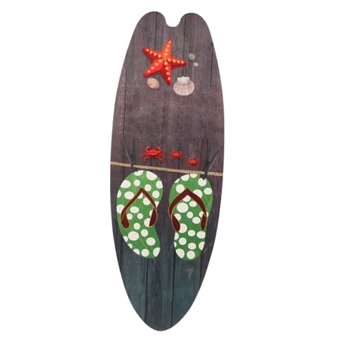 Tofficu DecoracióN De Madera De Tabla De Surf Para Pared, DecoracióN De Tabla De Surf De Madera Para Pared, Adorno Colgante De Verano, DiseñO Retro Para Fiesta Y Bar, 2 Piezas