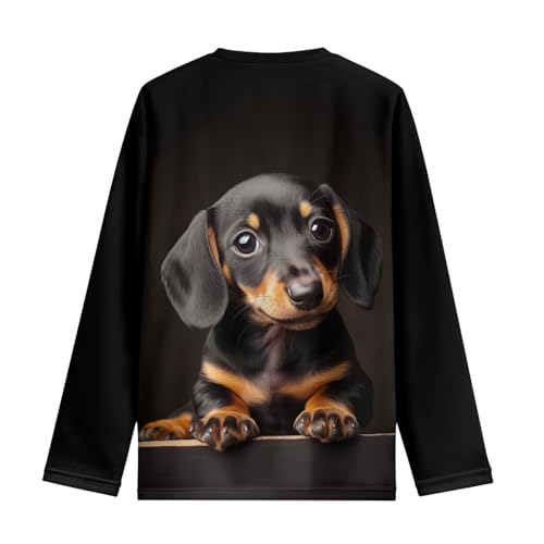 HUIACONG Kids Boys Crewneck T Shirt for Children Long Sleeve Tshirts for Girls2