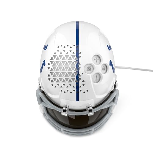 Image of NFL Echo Dot Bundle: Includes Echo Dot | Glacier White and Limited-Edition NFL Helmet Stand | Indianapolis Colts