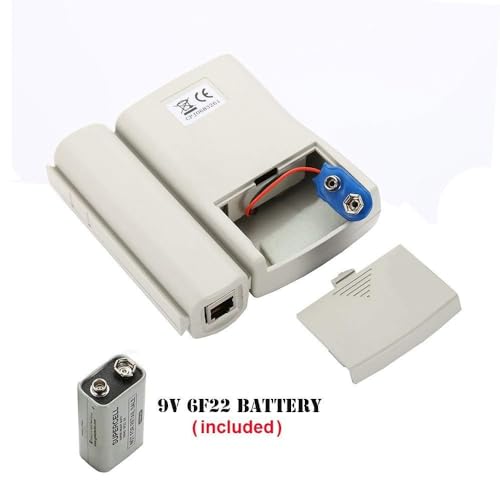 Image of Lan Tester, RJ45 And RJ11 Network Cable Tester With 9V Battery, LED Indicators RJ12 CAT5 CAT 6 UTP Ethernet Lan Cable Tester Test Tool For Internet Broadband Connection Test, Battery