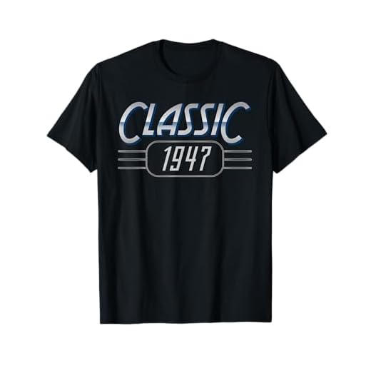 Clásico 1947 cumpleaños vintage nacido en 1947 Camiseta
