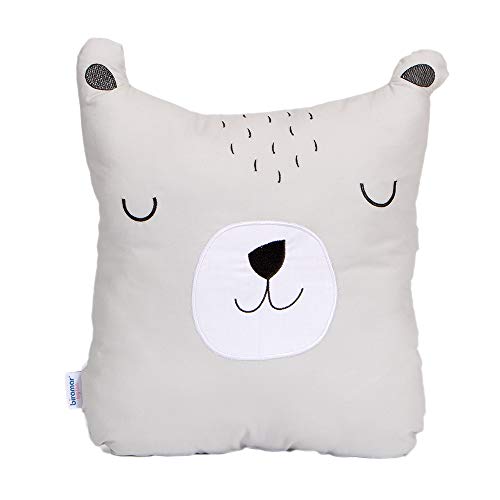 Biramar Baby Almofada Urso George Cinza Preto Pequeno