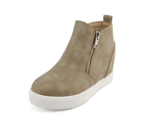 Soda Kids/Children/Girls Taylor-2 Hidden Wedge Booties Fashion Sneaker Shoes Side Zipper2